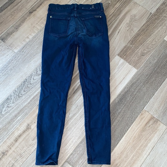 7 For all mankind High Waist Ankle Skinny 29 - Picture 3 of 3
